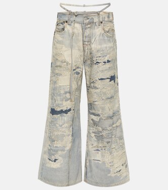 Jeans a gamba larga Repair con cut-out | Acne Studios