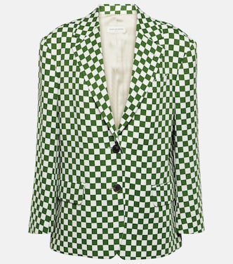 Checked single-breasted blazer | Dries Van Noten