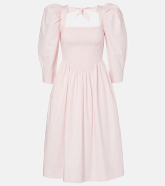 Midikleid aus Baumwollpopeline | Ganni