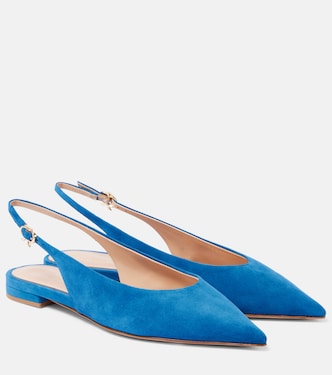 Suede slingback flats | Gianvito Rossi
