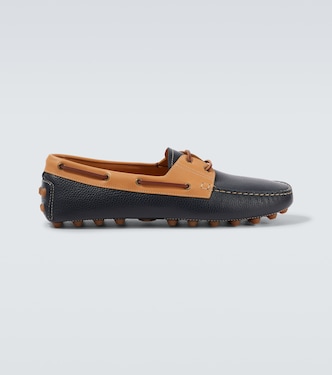 Gommino Bubble leather boat shoes | Tod's