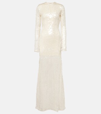Sequined open-back gown | David Koma