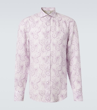 Printed linen shirt | Brunello Cucinelli