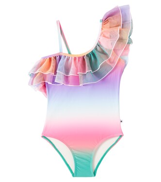 Nilla ruffled one-shoulder swimsuit | Molo