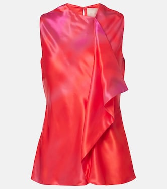 Kiara printed draped top | Roksanda