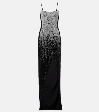 Embellished crepe gown  | Balmain
