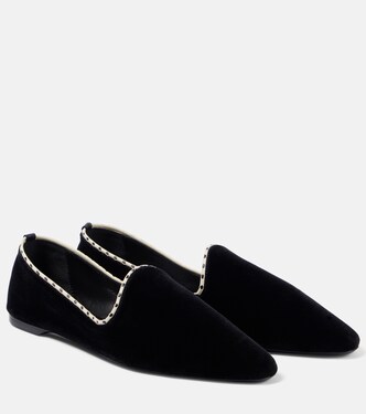 Leather-lined velvet slippers | Toteme