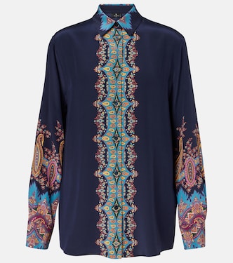 Printed silk crêpe de chine shirt | Etro