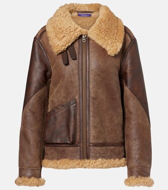 Lederjacke mit Shearling | Ralph Lauren Collection