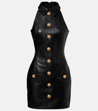 Robe en cuir | Balmain