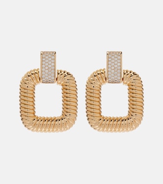 Ohrringe Knocker mit Kristallen | Self-Portrait