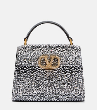 VSling Small embellished suede tote bag | Valentino Garavani