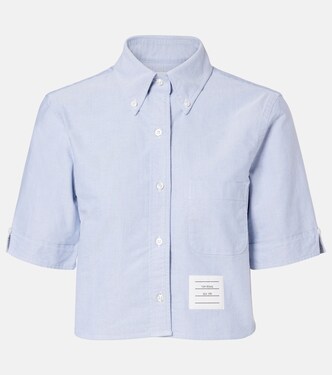 Cropped cotton shirt  | Thom Browne