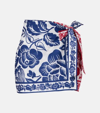 Cashew And Birds cotton miniskirt | Farm Rio