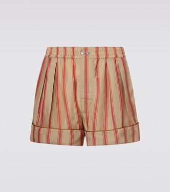Striped twill shorts | Saint Laurent