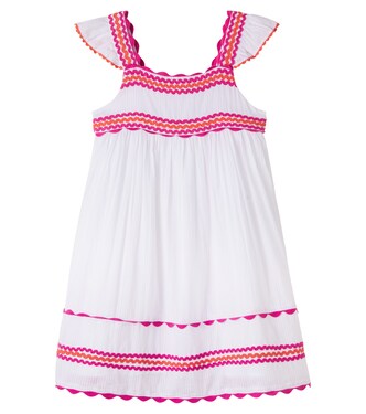 Crochet-trimmed cotton dress | Tartine et Chocolat