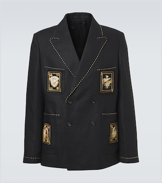 Bullion Card linen suit jacket | Bode