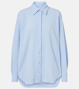 Resort oversized seersucker shirt | Hunza G