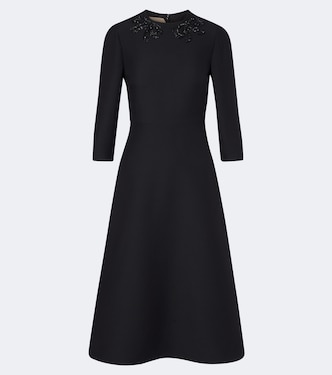 Crepe Couture embellished midi dress | Valentino