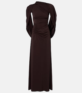 Vestido de fiesta Aether de jersey drapeado | Rachel Gilbert