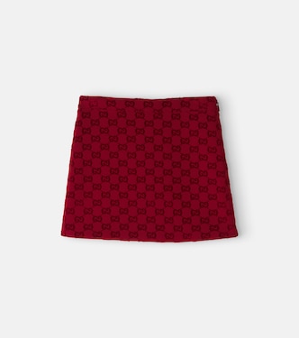 Rock GG aus Neopren mit Chenille | Gucci Kids