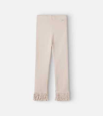 Ies ribbed-knit cotton-blend leggings | Donsje