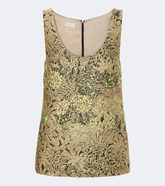 Floral jacquard top | Dries Van Noten