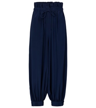 Pantalon Lauryn à taille haute en soie | Stella McCartney