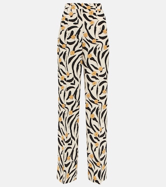 High-Rise Straight-Fit-Hose Lanai | Nanushka