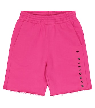 Logo cotton jersey shorts | MM6 Maison Margiela Kids