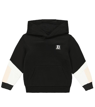 Cotton-blend hoodie | Balmain Kids