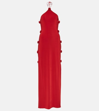 Floral-appliqué jersey gown  | Magda Butrym