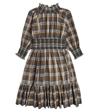 Kara checked cotton dress | C'era Una Volta