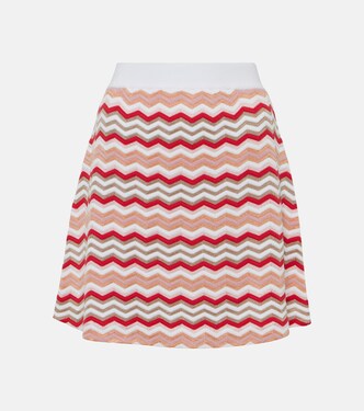 Minifalda mezcla de algodón en zigzag | Missoni