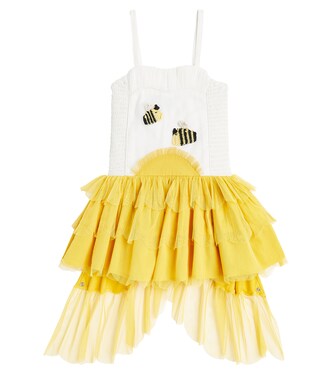 Embroidered ruffled tulle dress | Stella McCartney Kids