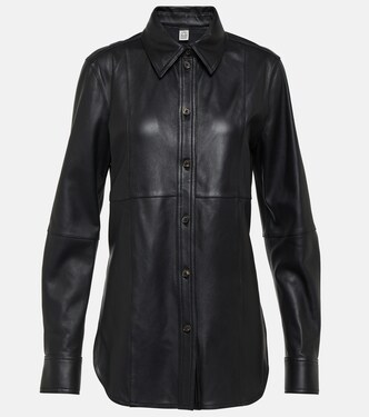 Leather overshirt  | Toteme
