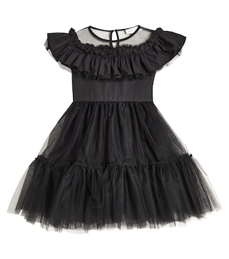 Abito Con Gala tulle dress | Monnalisa