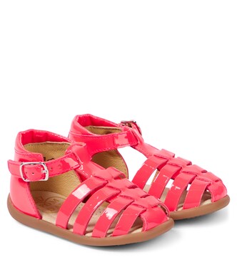 Baby Stand-Up Strap patent leather sandals | Pom d'Api