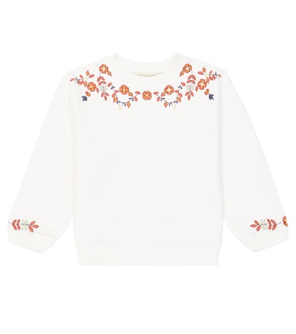 Dolores embroidered cotton-blend sweatshirt | Bonpoint