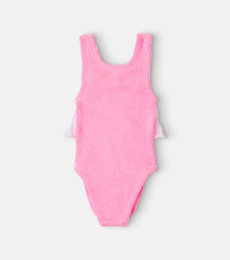 Lara bow-detail swimsuit | Hunza G Kids