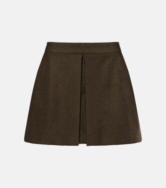 Minifalda de franela de lana | Ami Paris