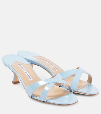 Callamu 50 patent leather sandals | Manolo Blahnik