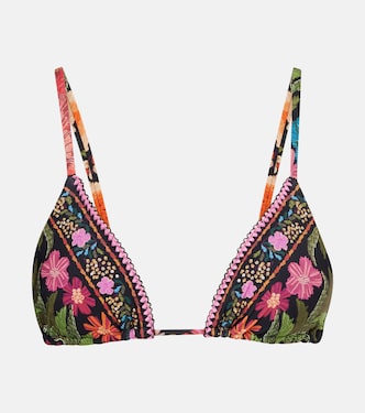 Stitched Garden Tapestry bikini top | Farm Rio