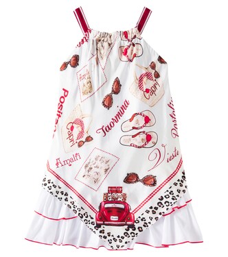 Scarf-detail dress | Monnalisa