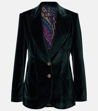 Cotton velvet blazer  | Etro