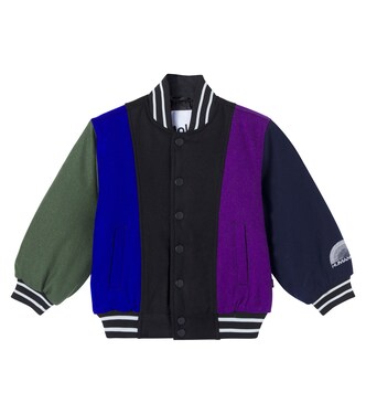 Chaqueta varsity Hani en mezcla de lana a rayas | Molo