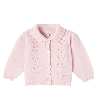Baby Monna Baby wool-blend cardigan | Bebe Organic