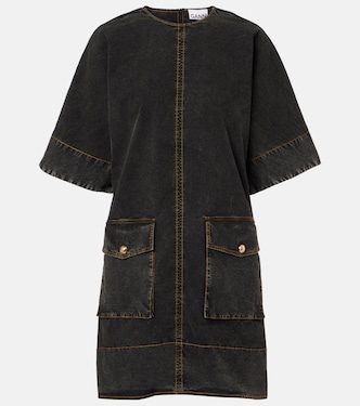 فستان قصير من الدنيم | Ganni