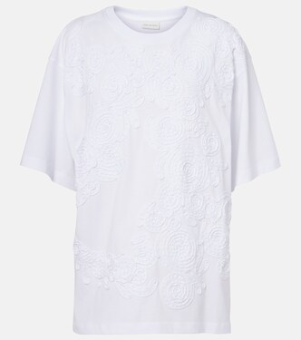 Embroidered oversized cotton T-shirt | Dries Van Noten