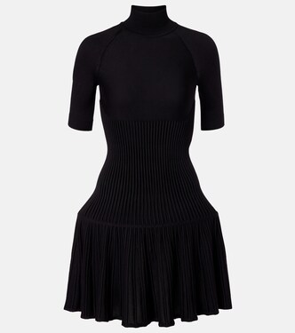 Ribbed-knit wool-blend minidress | Alaïa